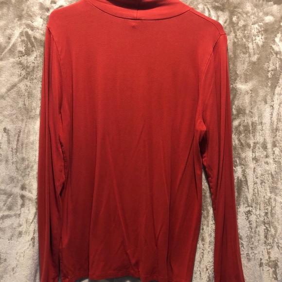 Dark Orange Kenneth Cole Reaction Turtleneck, Size L - Picture 3 of 7
